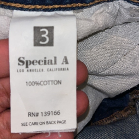 TIME TO WASTE MID RISE STRAIGHT LEG SPECIAL A JEANS (MEDIUM LIGHT) waist 30” - Picture 3 of 12